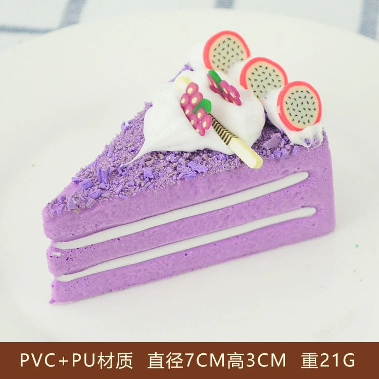 HULIANFU Simulation Fruit Cake Bread Model Food Photo Props Artificial Slicing Cake Fake Ice Cream Cake Funny Gift Cake Shop Display Dec - Deanwangkt