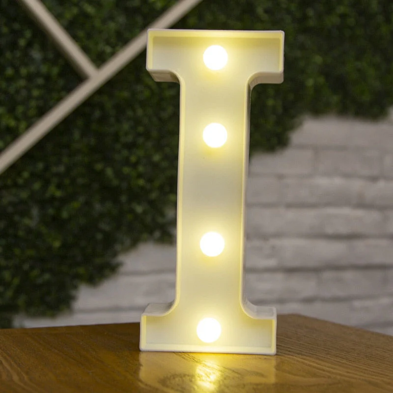 HULIANFU Luxury Alphabet Letter LED Lights Luminous Number Lamp  Battery Night Light for Home Wedding Birthday Christmas Party Decoration - Deanwangkt