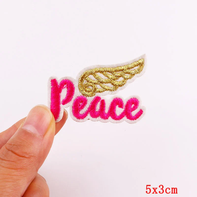 HULIANFU Mushroom Applique Embroidered Patches On Kids Clothes DIY Iron On Patches Cartoon Patches For Clothing Stickers Animal Badges - Deanwangkt