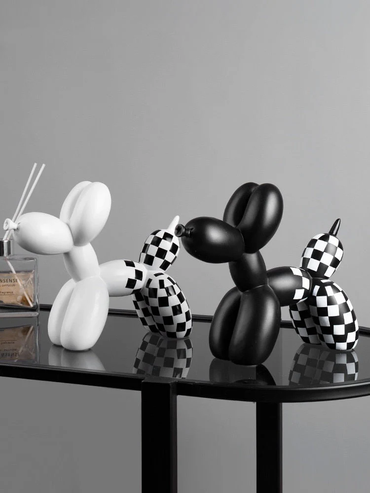 HULIANFU Light luxury balloon dog decoration creative animal home living room soft outfit girl cute decoration home decoration - Deanwangkt