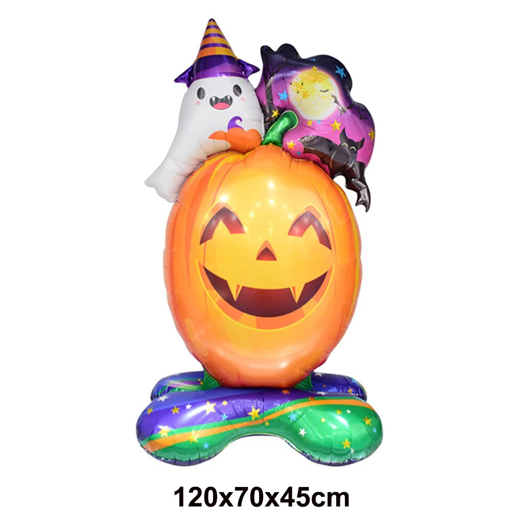 HULIANFU Large 86x165cm Skeleton Man Balloons Halloween Decorations Globos Scary Halloween Skull Ballons Halloween Party Home Decorations - Deanwangkt