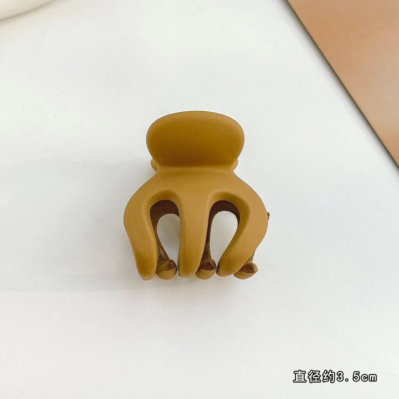 HULIANFU Sweet Solid Color Hair Clip for Women Girls Hair Claw Chic Barrettes Claw Crab Hairpins Styling Fashion Spring Hair Accessories - Deanwangkt
