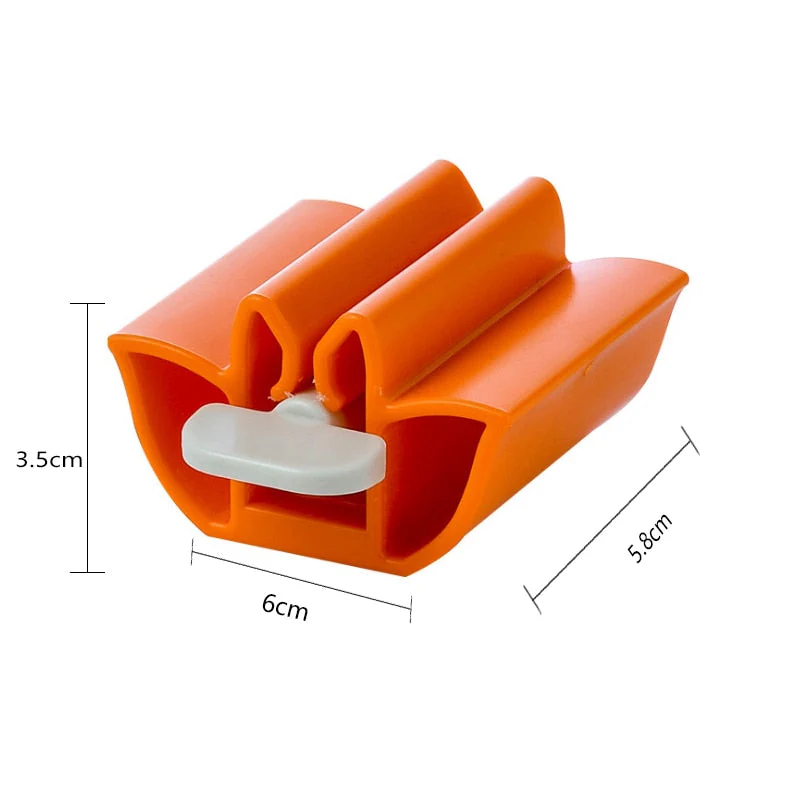 HULIANFU Rolling Toothpaste Device Tube Dispenser Holder Multifunctional Plastic Facial Cleanser Squeezer Press for Bathroom Accessories - Deanwangkt