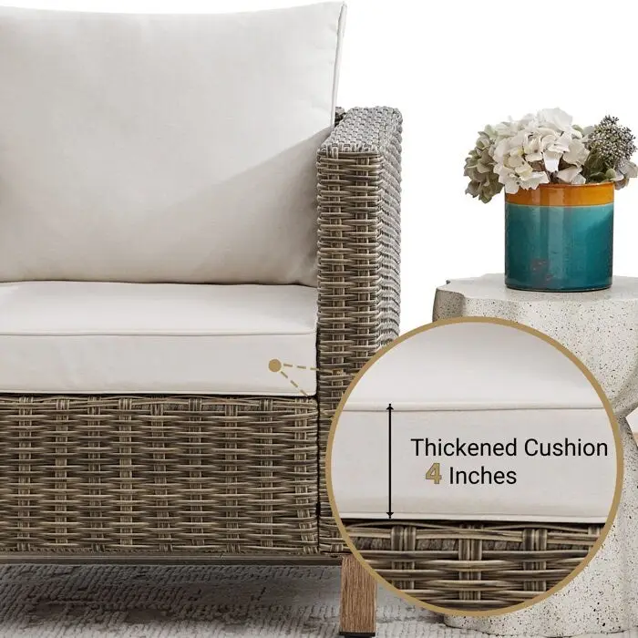 6 Piece Sectional Seating Group with Cushions