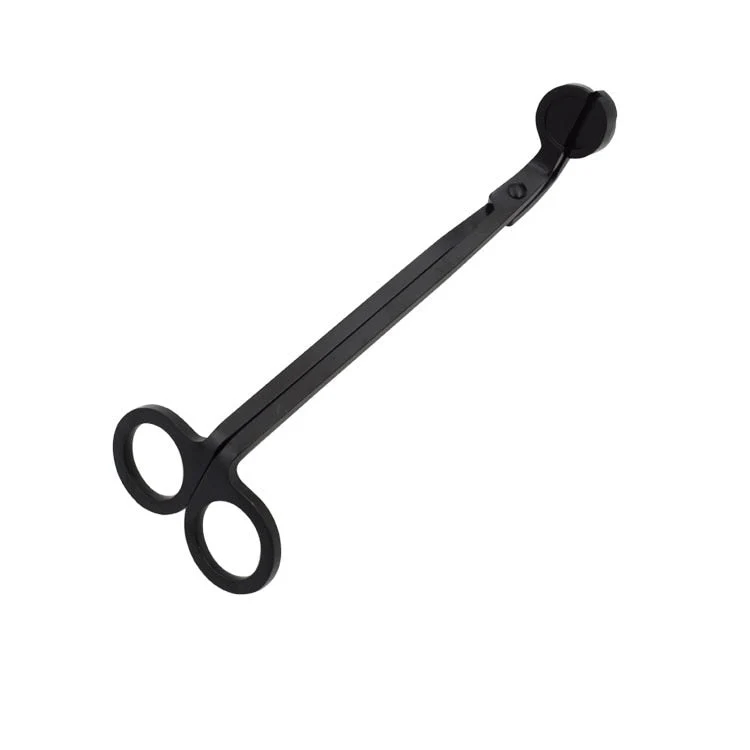 HULIANFU Wick Trimmer Stainless Steel Candle Cutter Oil Lamp Trim Scissors Candle Extinguisher Horn Shape Candle Cover Tool  Accessories - Deanwangkt