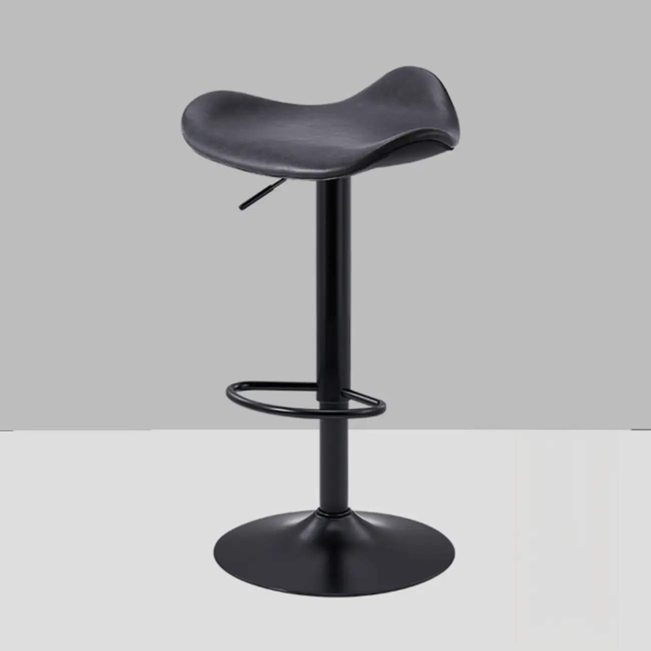 Adjustable Swivel Leather Modern Backless Bar Stools