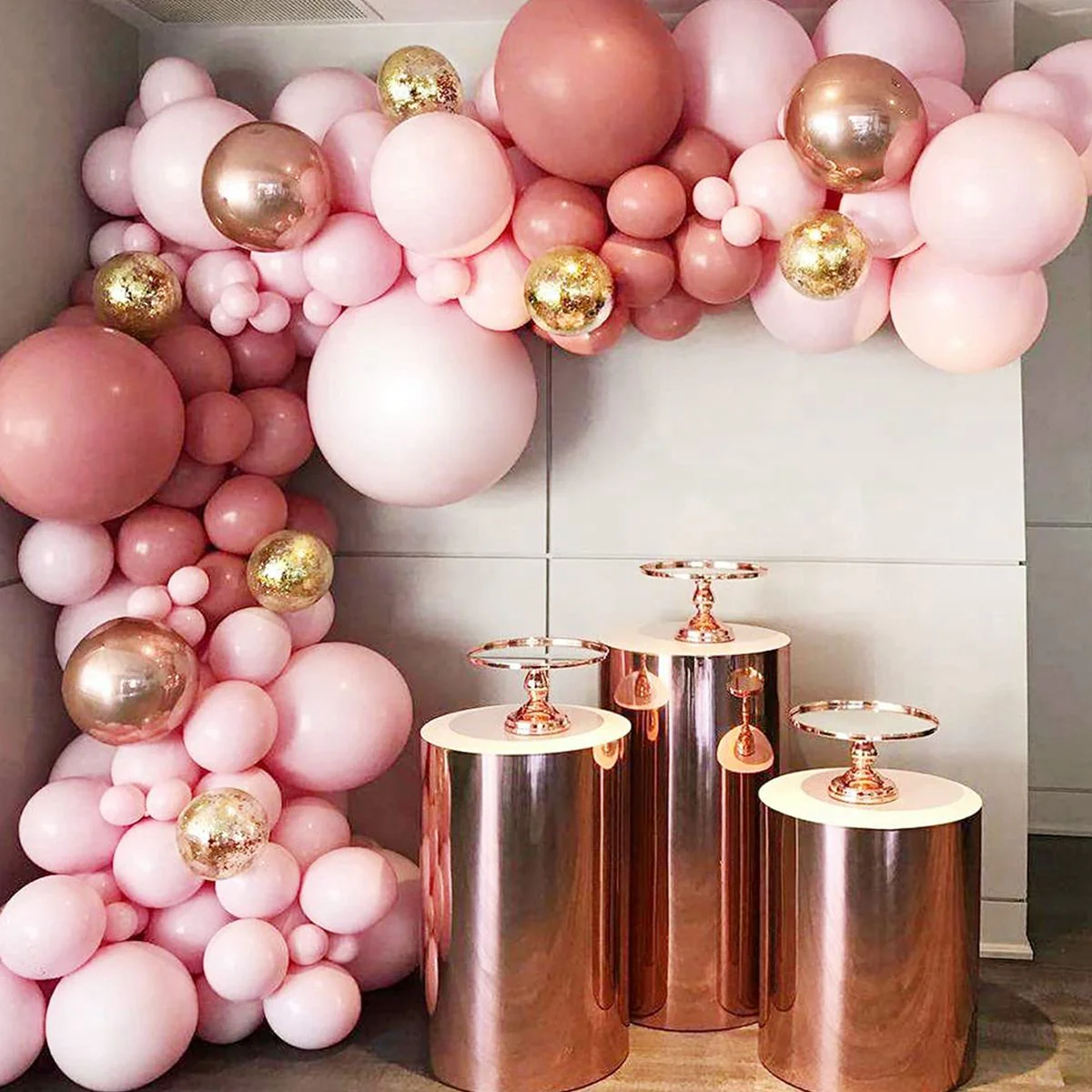 HULIANFU Macaron Pink Balloon Garland Arch Kit Wedding Birthday Party Decoration Kids Globos Rose Gold Confetti Latex Ballon Baby Shower - Deanwangkt