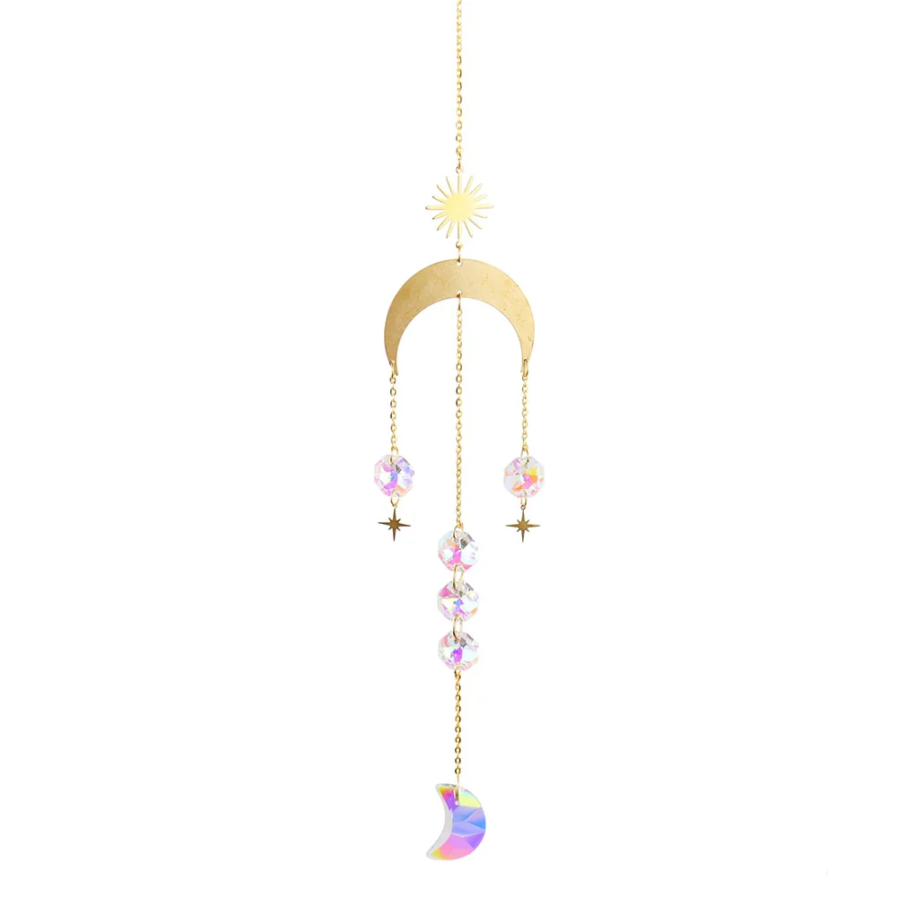 HULIANFU Prism Suncatcher,Hanging Window Crystals,Rainbow Light Catcher,Crystal Sun 50mm Catcher,Summer Gift,Octagon Beads - Deanwangkt