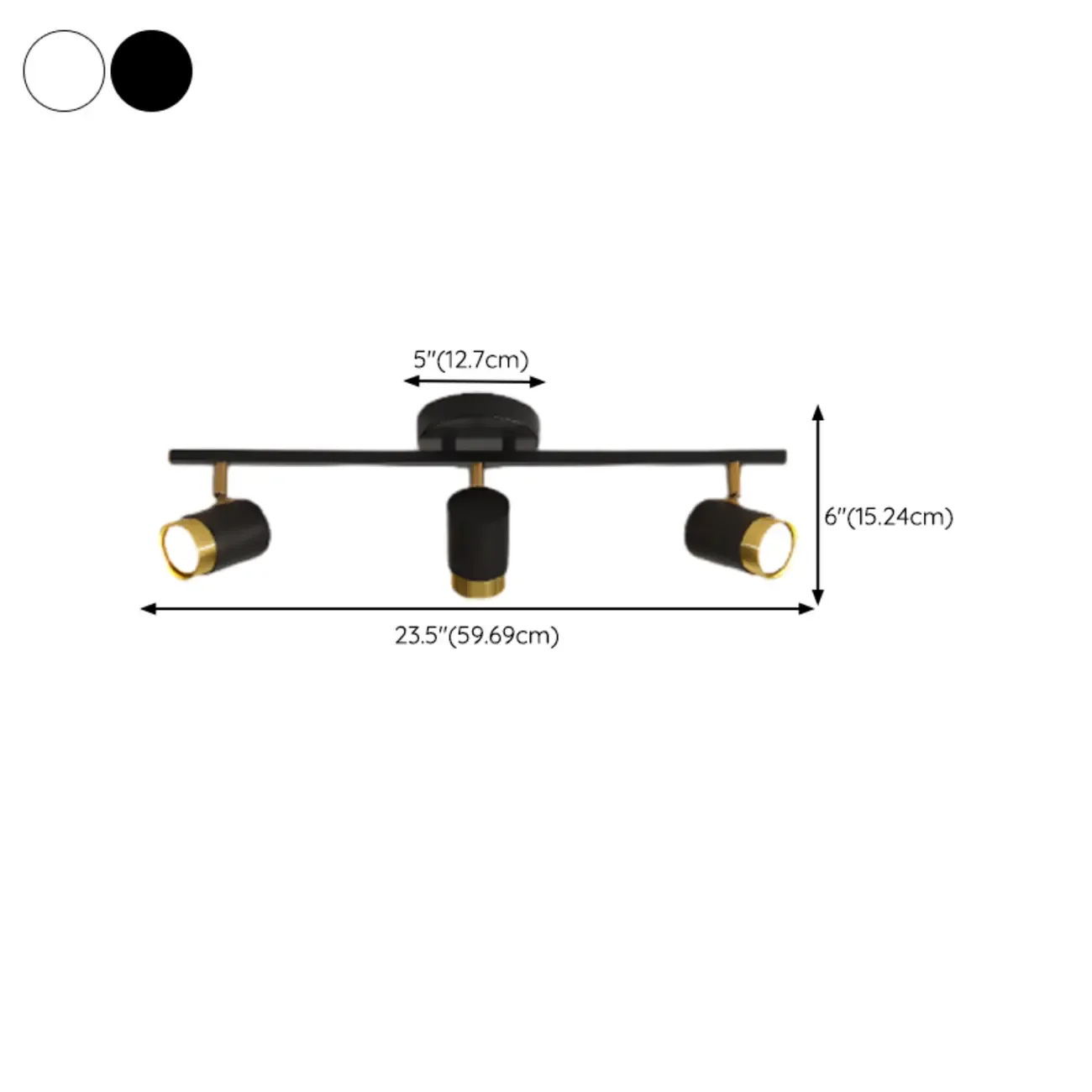 4-Light Modern Dimmable LED Track Lighting with Adjustable Head