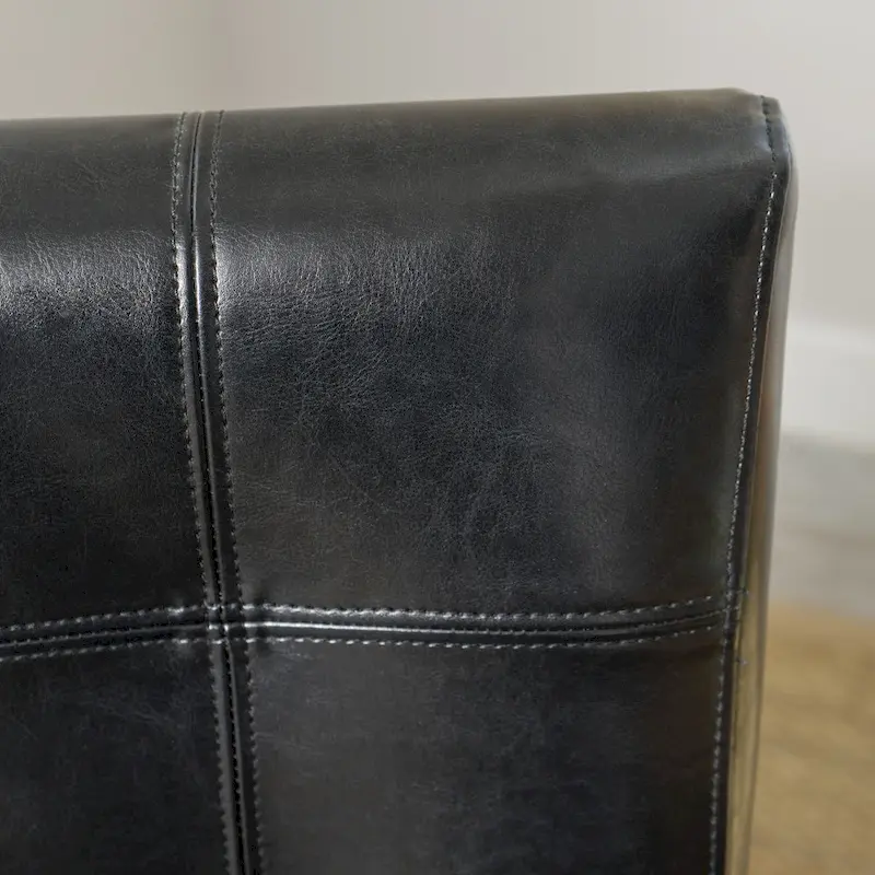 Crayton Leather Dining Chair (Set of 2) by Christopher Knight Home