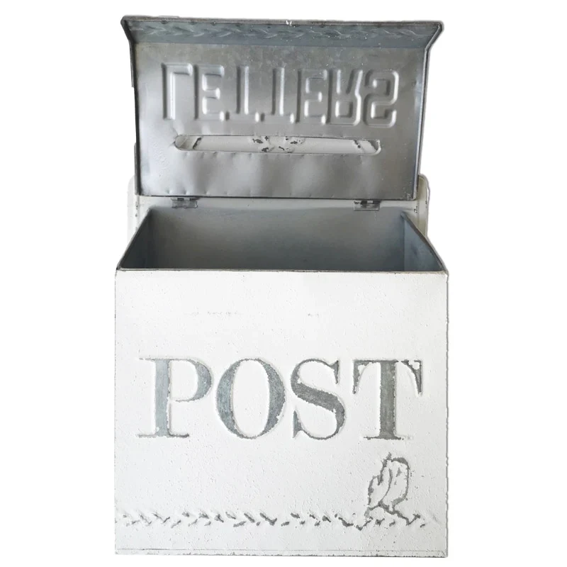 HULIANFU Outdoor Garden Retro Mailbox Decorative Wall Mounted Metal Country Mailbox Post Box - Deanwangkt