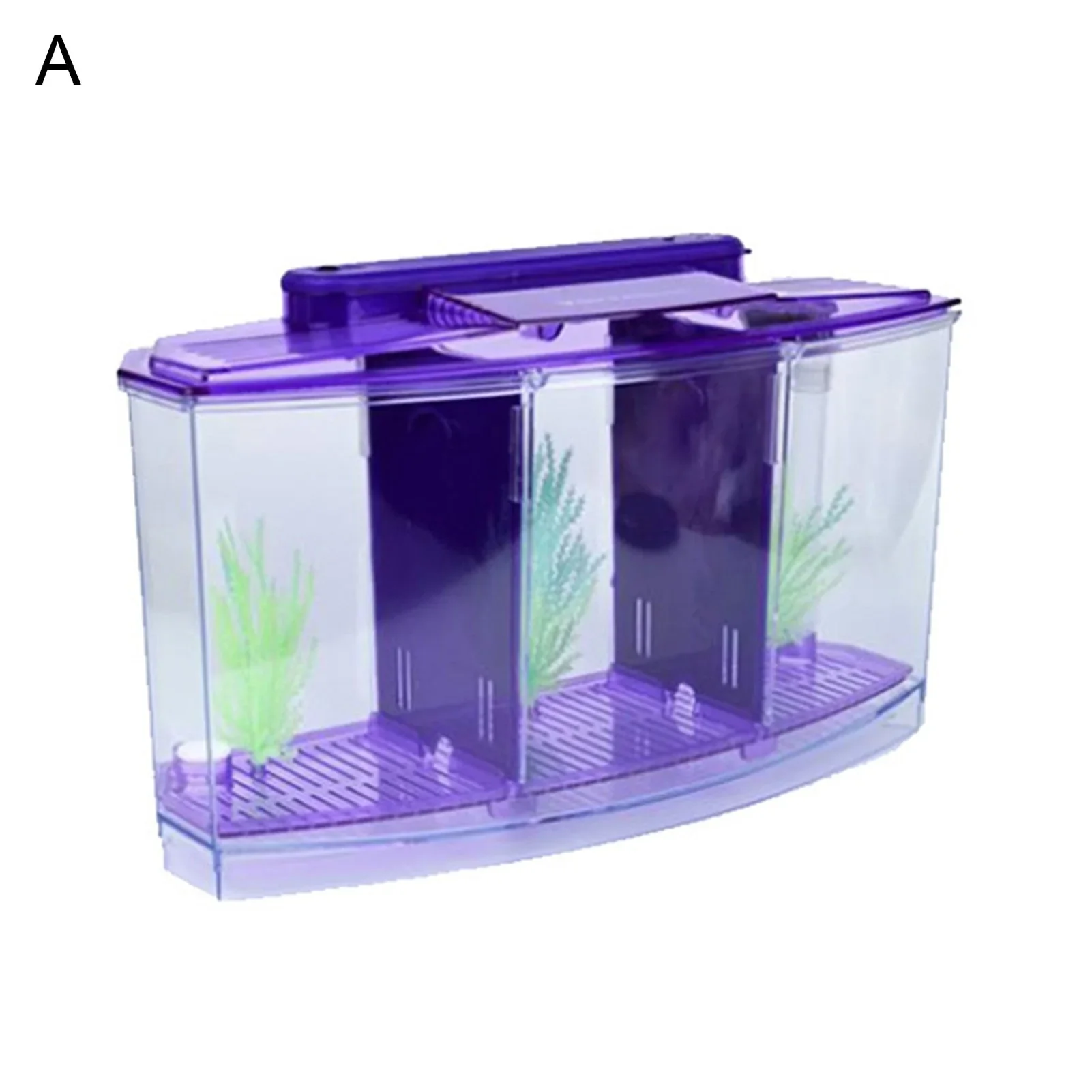 HULIANFU Multifunctional Acrylic Split Fish Tank Breed Box with LED Light Imitation Plant Fish Tank Acrylic Non-toxic Aquariums - Deanwangkt