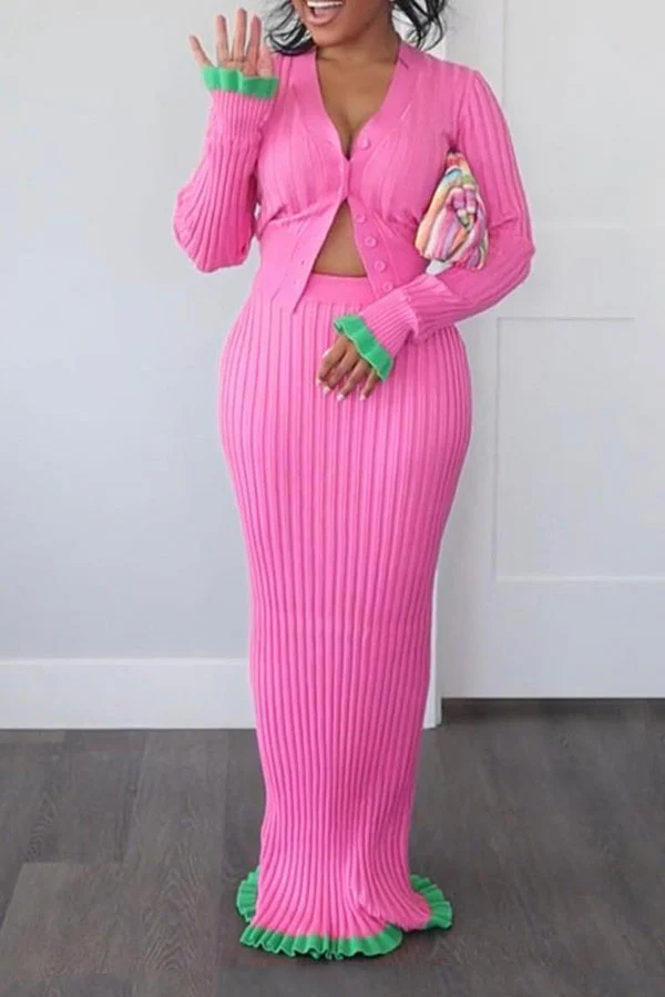 hulianfu Patchwork Girly Single Breasted Dress Suit - Deanwangkt