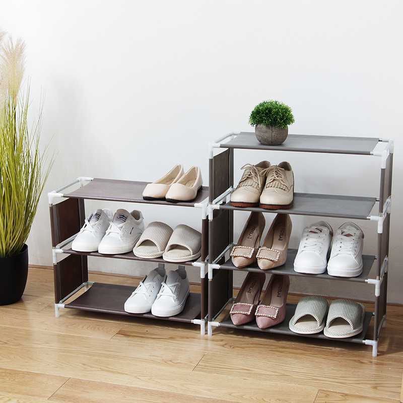 HULIANFU Multi-storey Shoe Rack Multi-functional Organizer Household Cloth Storage Rack Easy To Assemble Dormitory Provincial Space Rack - Deanwangkt