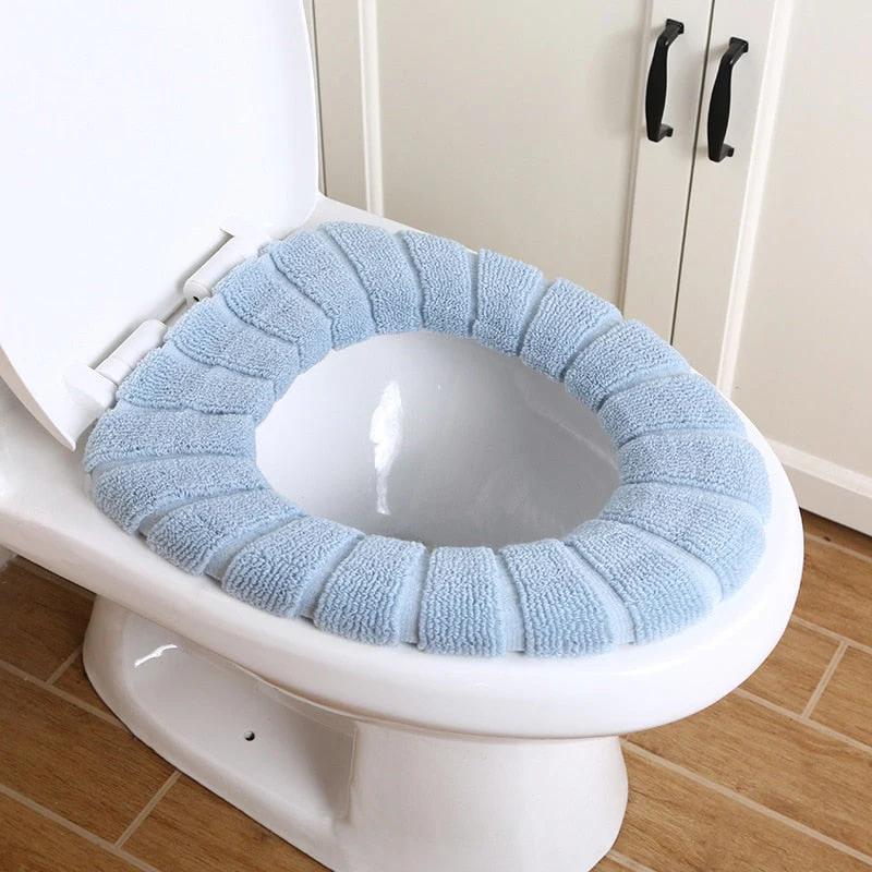 HULIANFU Toilet Seat Cover Warm Soft Acrylic Washable Mat Home Decor Closestool Mat Seat Case Toilet Lid Cover Accessories Bathroom Home - Deanwangkt