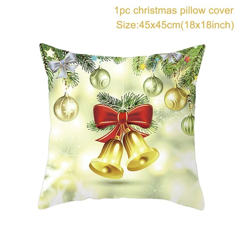 HULIANFU Santa pillowcase Happy New Year 2026  Xmas Gifts  Christmas Decor For Home Merry Christmas Ornament Navidad Natal Xmas Gifts - Deanwangkt