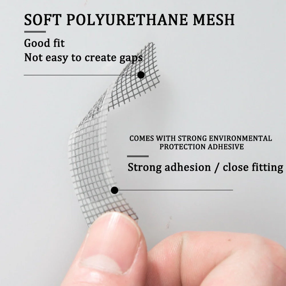 HULIANFU Window Net Anti-mosquito Mesh Sticky Wires Patch Repair Tape new Screen Window Door Mosquito Netting Patch Repair Broken Hole - Deanwangkt