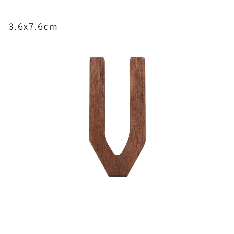 HULIANFU NEW Nordic Style Black Walnut Letter Decorative Letters Combination Wall Decoration DIY Letter Home Decoration Wooden Alphabet - Deanwangkt