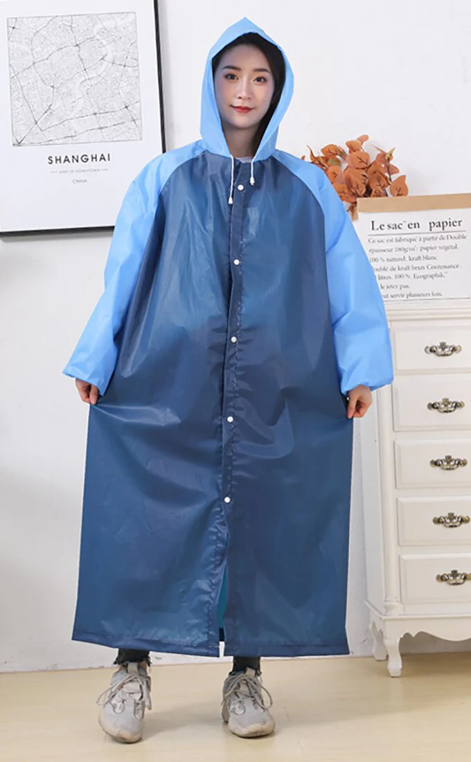 HULIANFU Reusable Thicken Women Men Rain Coat Waterproof Jacket Poncho Cloak Hood Hoodie Suit Raincoat For Tourism Fishing Cycling Hiking - Deanwangkt