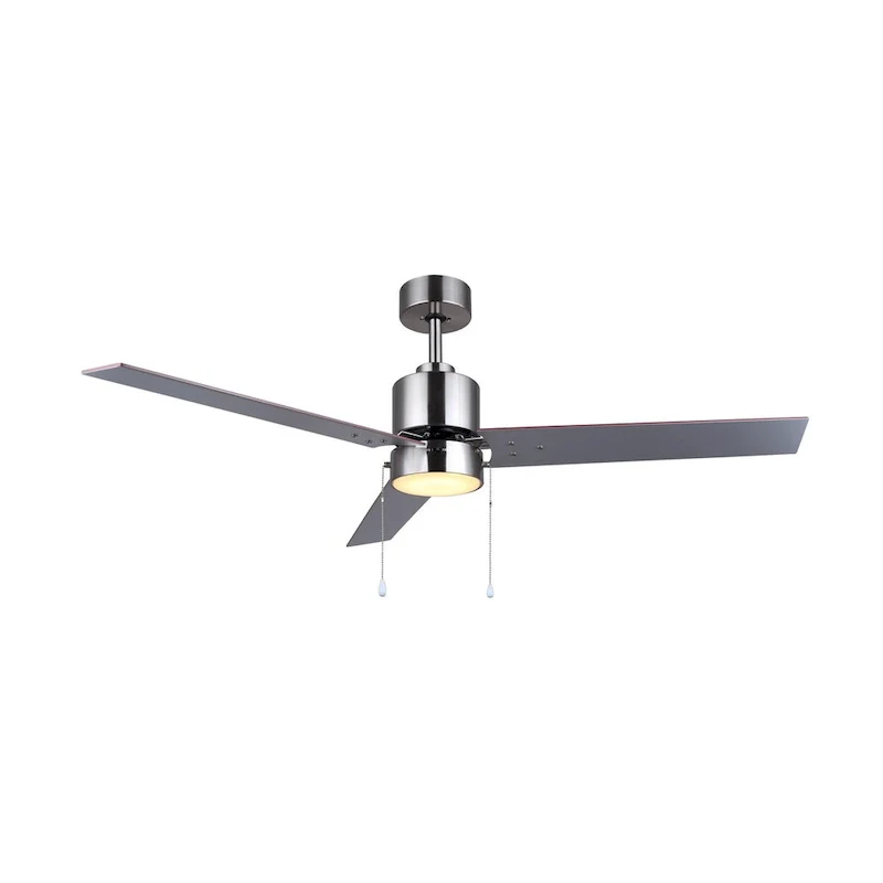 Liv 52 in. Indoor Brushed Nickel Standard Ceiling Fan with Soft White Integrated LED - Brushed Nickel