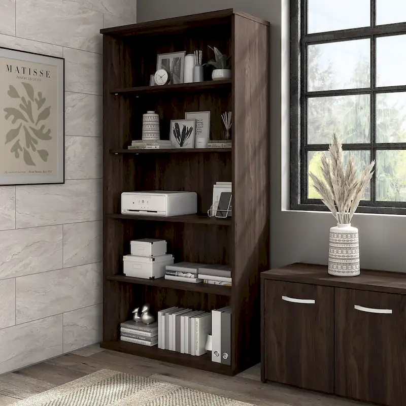 Hybrid Tall 5 Shelf Bookcase by Bush Business Furniture