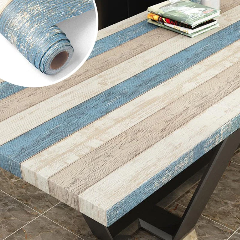 HULIANFU 2026  Waterproof Self Adhesive Wallpaper Vinyl Contact Paper Wood Wallpaper For Bedroom Wardrobe Sticker Furniture Home Improvement - Deanwangkt