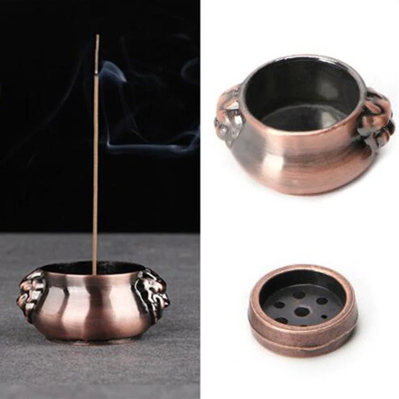 HULIANFU Retro Lotus Incense Burners Dragon Incense Holder Incense Burner Mini Sandalwood Censer Home Office Decor Decoration Craft - Deanwangkt