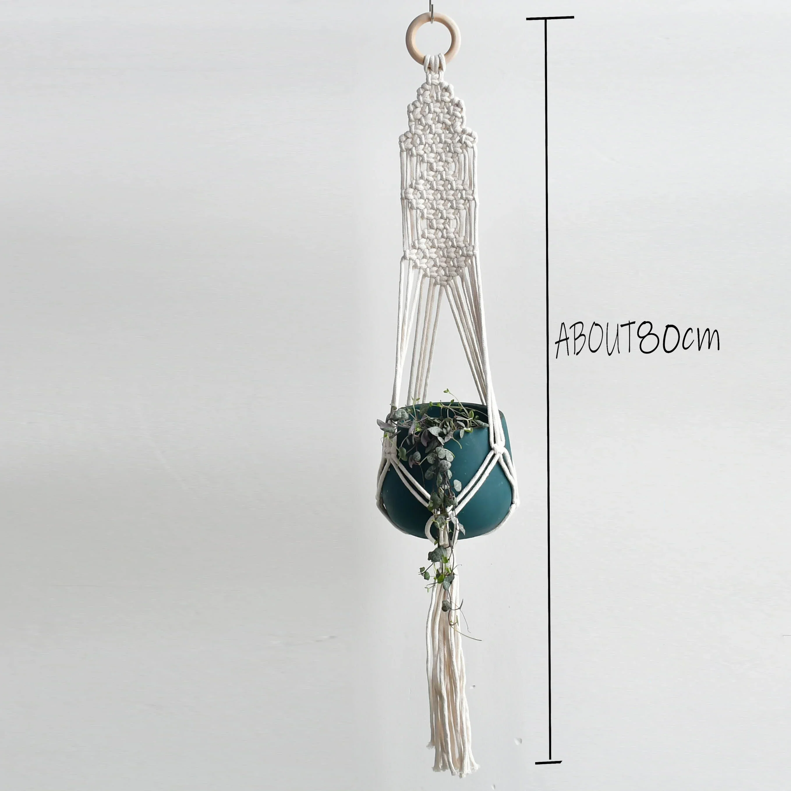 HULIANFU New arrival good quality handmade macrame plant hanger, pot holder  pot hanging  pot tray for garden for home - Deanwangkt