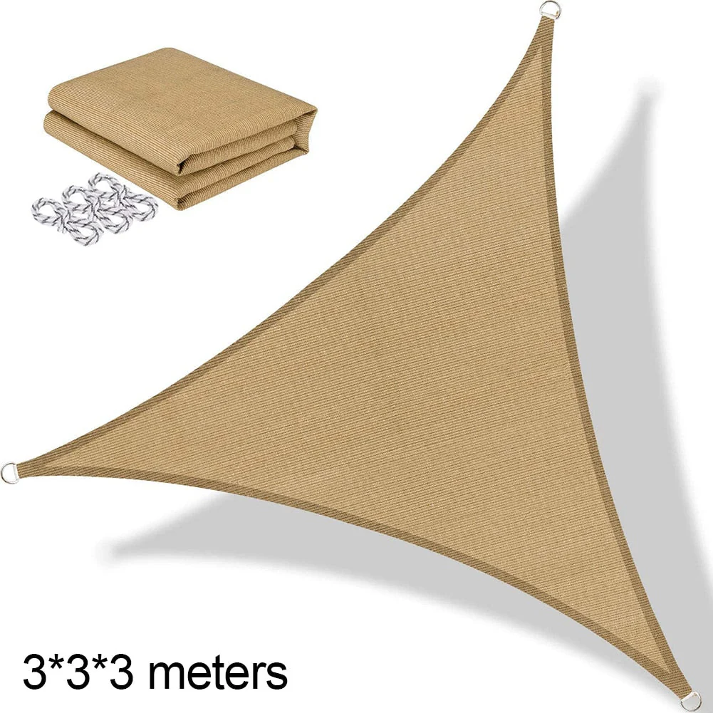 HULIANFU Waterproof Sun Shade Polyester Square Rectangle Shade Sail Garden Terrace Canopy Swimming Camping Hiking Yard Sail Awning - Deanwangkt