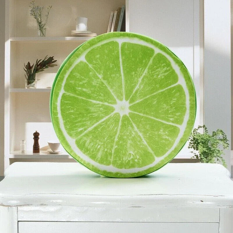 HULIANFU Thicken Fruit Design Round Soft Plush Cushion Tatami Office Chair Cushion Kindergarten Cartoon Cute Seat Pad - Deanwangkt