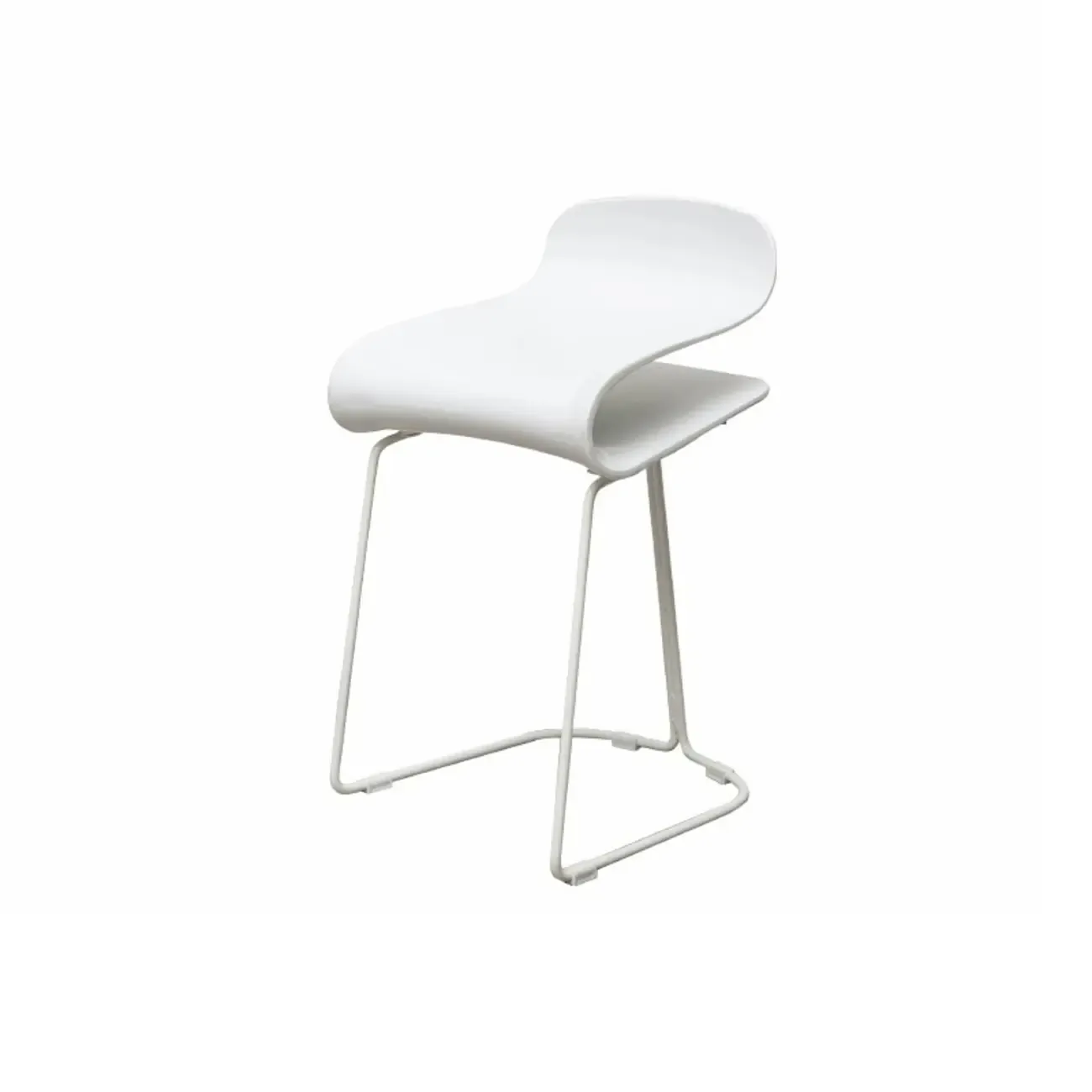 Acrylic Sleek Durable Backless Counter Height Bar Stool