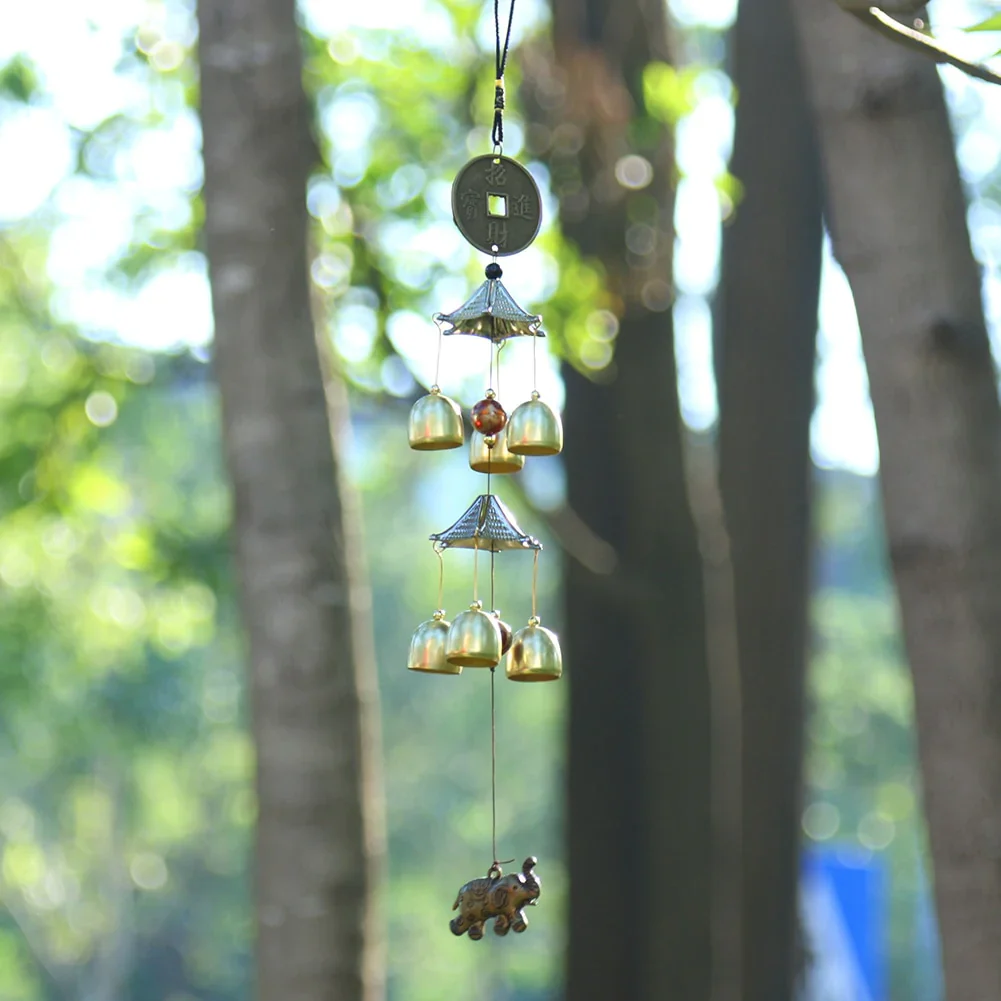 HULIANFU Outdoor Living Wind Chimes Yard Garden Tubes Bells Copper Antique Windchime Wall Hanging Home Decor Decoration wind chimes - Deanwangkt