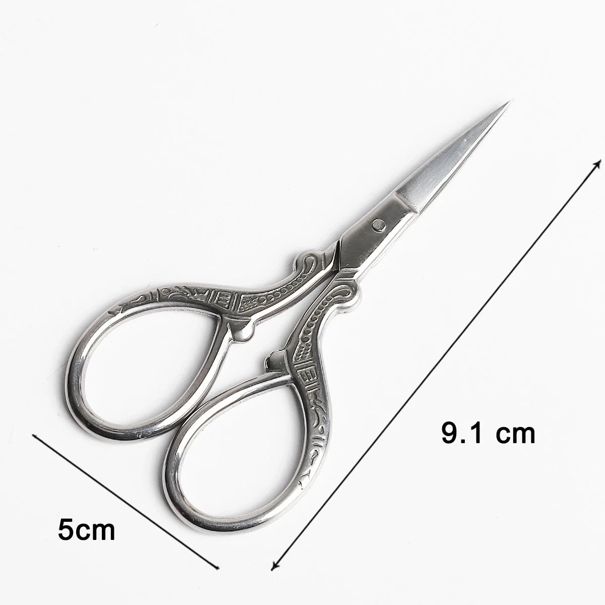 HULIANFU Vintage Stainless Steel Tailor Yarn Trim Cut cross stitch Scissor fabric Needlework Embroidery Thread knitting tool Sewing Tool - Deanwangkt