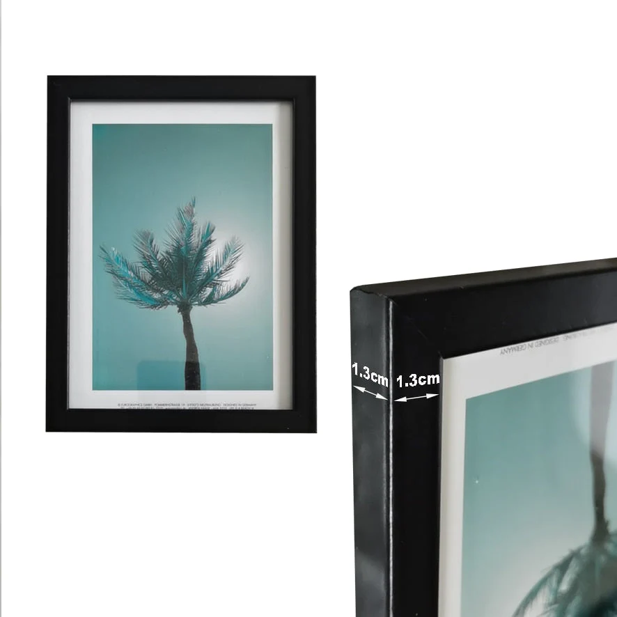 HULIANFU Photo Frame For Wall Picture Frame 9x13 13x18 20x25cm Pleix Glass Inside Classic Frames For Pictures - Deanwangkt