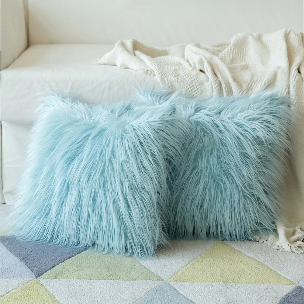 HULIANFU New Design Fluff Cushion Cover Sofa Home Decor Throw Pillow Covers Living Room Decorative 8 Pcs A lot - Deanwangkt