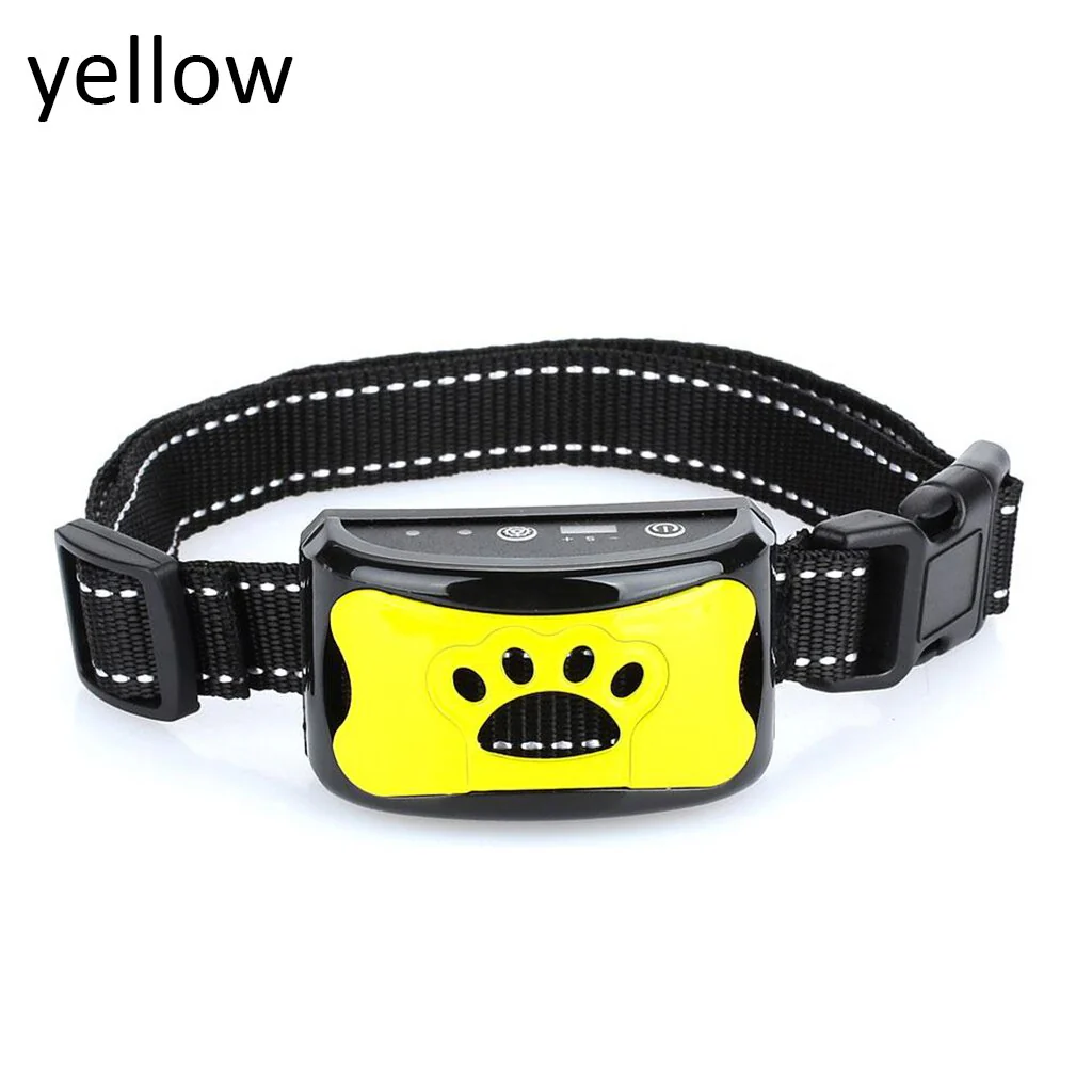 HULIANFU Waterproof Pet Dog Anti Barking Device Electric Dog Training Collar Dog Shock Deterrent Stop Barking Vibration Anti Bark Collar - Deanwangkt