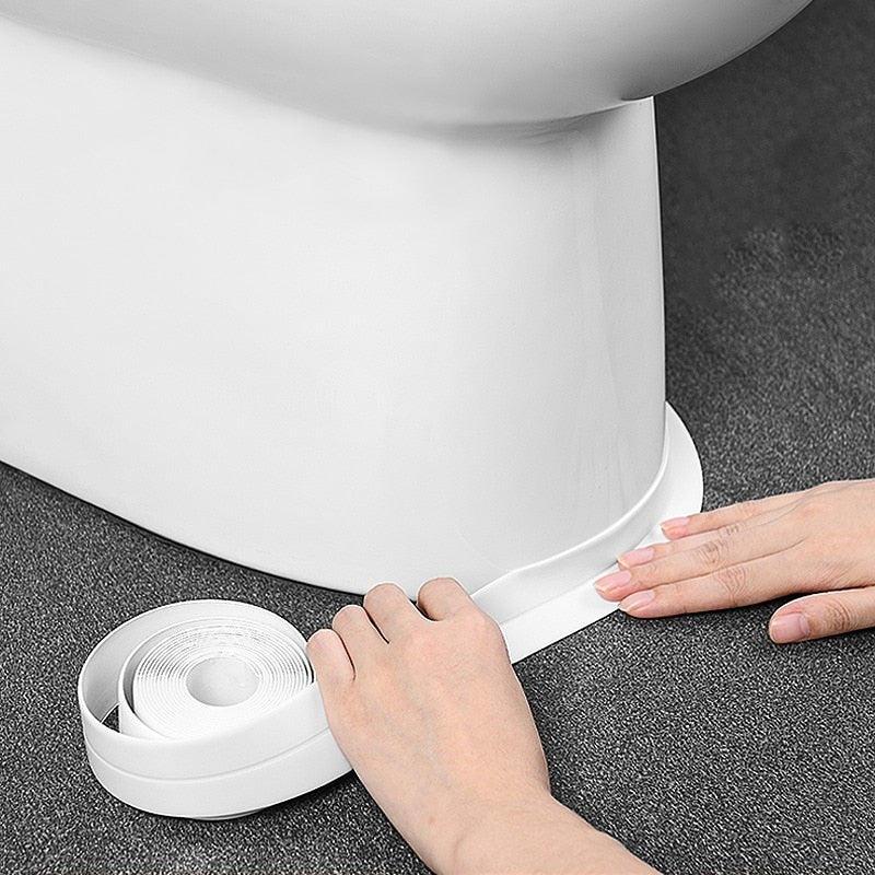 HULIANFU PVC Waterproof Wall Sticker Self Adhesive Sink Stove Crack Strip Kitchen Bathroom Bathtub Corner Sealant Tape Waterproof - Deanwangkt