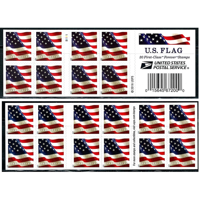 US Flag 2017, (Book of 20) - TWENTYSTAMPS