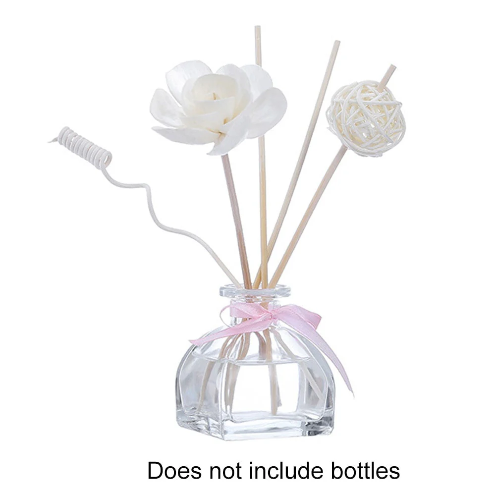 HULIANFU Purifying Air Bathroom Aroma Diffuser DIY Aromatherapy Home Fragrances Spa Office Hotel No Fire Scent Rattan Sticks (no bottle) - Deanwangkt