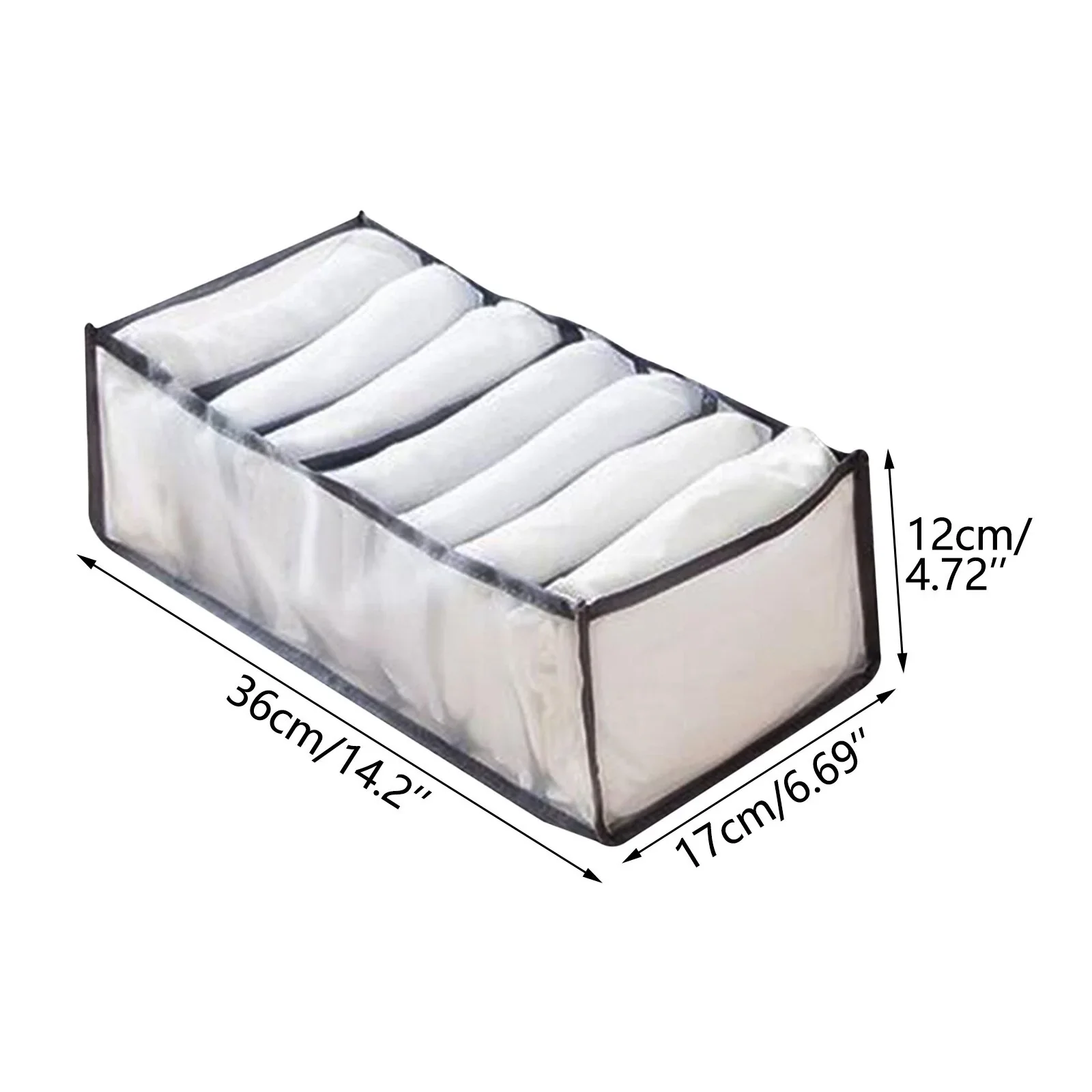 HULIANFU New Underwear Clothes Storage Box Foldable Drawer Organizers Socks Shorts Closet Wardrobe Separation Compartment Box Washable - Deanwangkt
