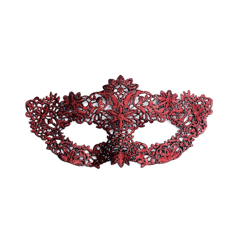HULIANFU Lace Mask Female Half Face Black Eye Mask White Halloween Mask Party Masquerade Child Mask - Deanwangkt