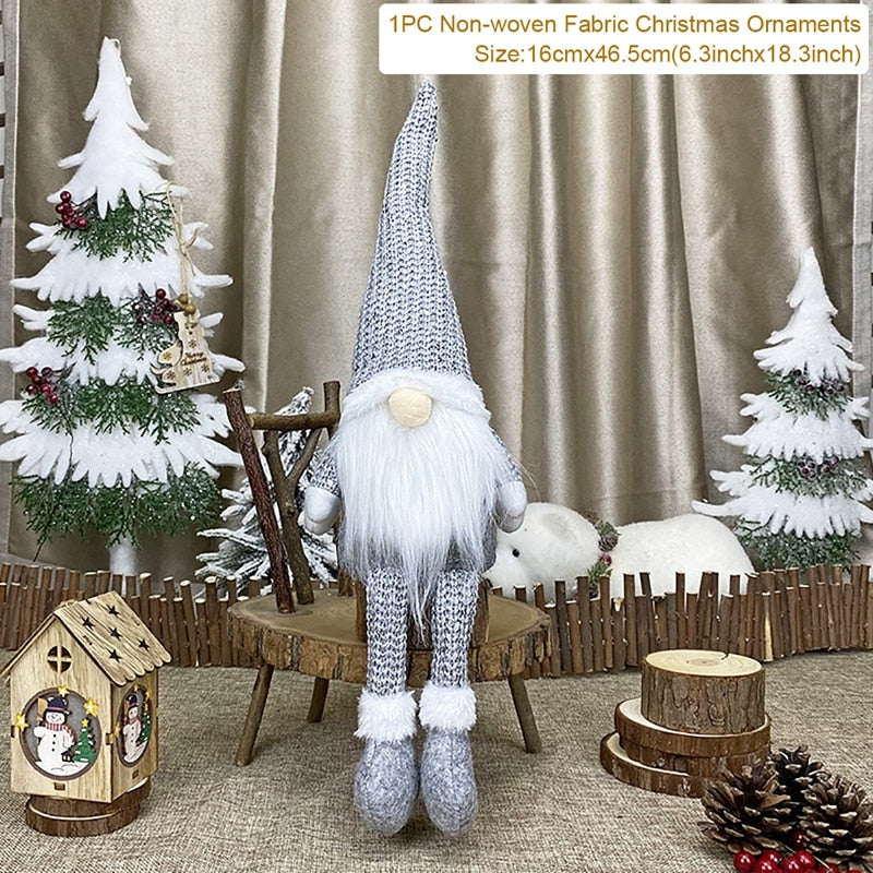 HULIANFU Santa Claus Christmas Doll Merry Christmas Decorations for Home Elk Christmas Ornaments Xmas Tree Decor  Navidad Natal Gifts - Deanwangkt