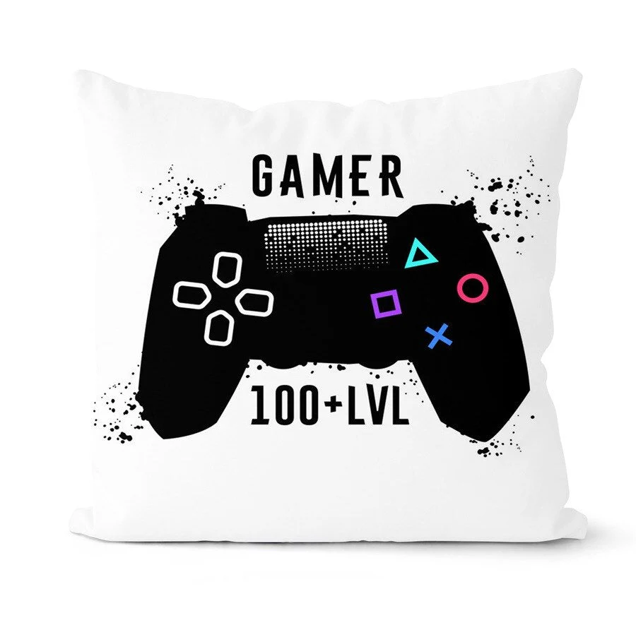 HULIANFU Super Hot Game Fans Video Gamepads Cushion Cases Retro Games Decorative Pillows Case Livingroom Sofa Couch Bed Car Throw Pillows - Deanwangkt