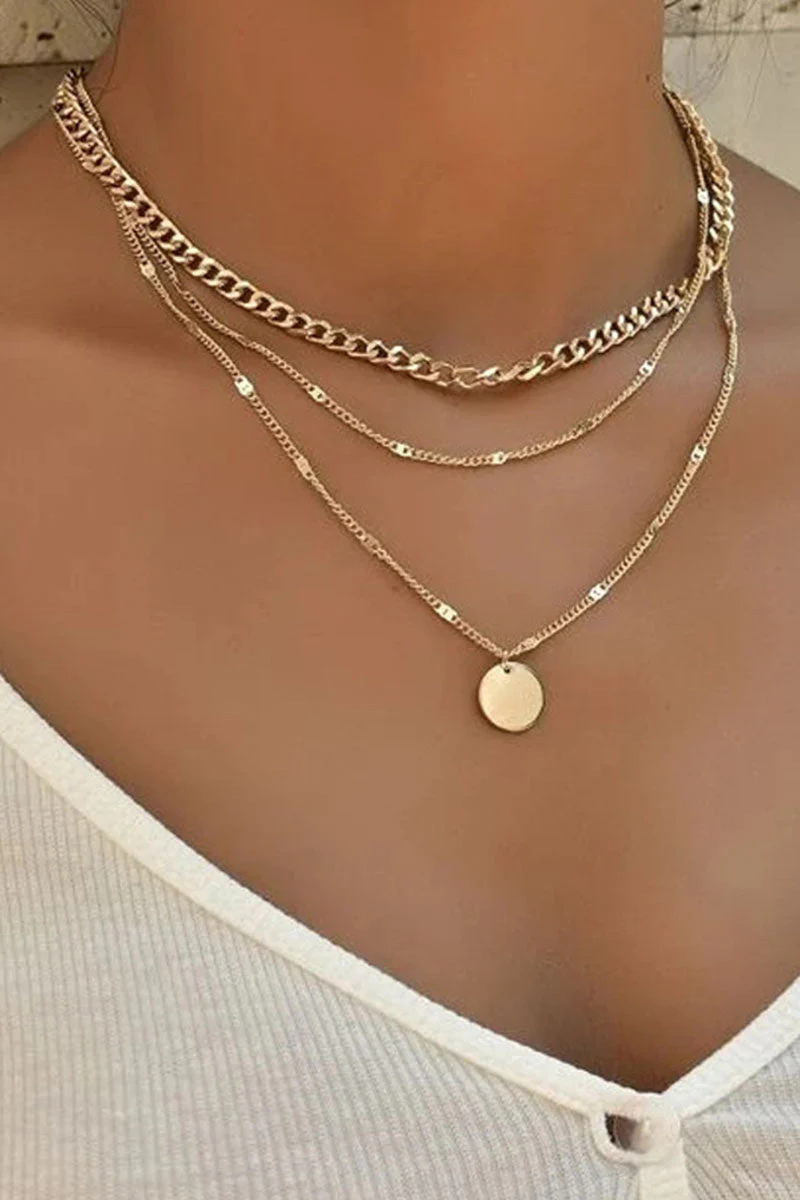 hulianfu Fashion Simplicity Solid Necklaces Accessories - Deanwangkt