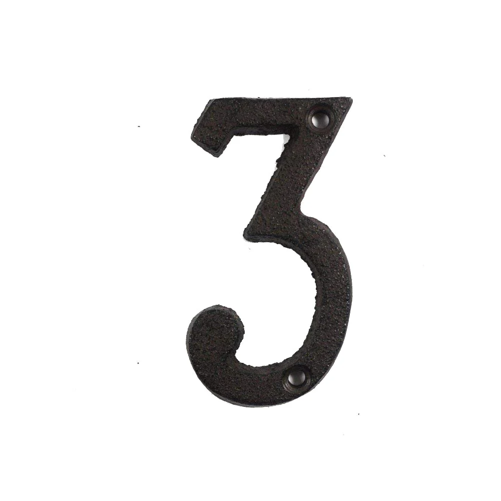 HULIANFU Metal Letters Numbers Cast Iron Decoration House Sign Doorplate DIY Cafe Wall CLH@8 - Deanwangkt