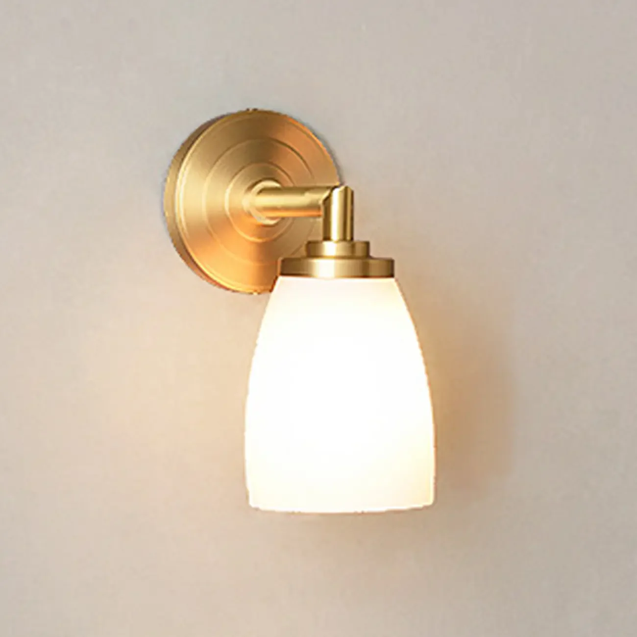 Opal Glass Modern Wall-mounted Vanity Light for Bathroom