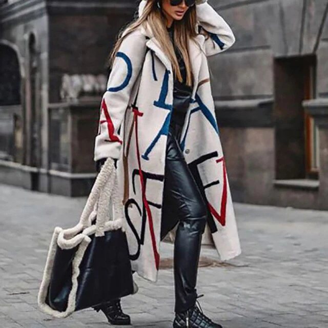 Autumn Winter Long Sleeve Pocket Green Outwear Casual Loose Blend Wool Long Overcoat Women Vintage Button Cardigan Tops Jackets - Deanwangkt