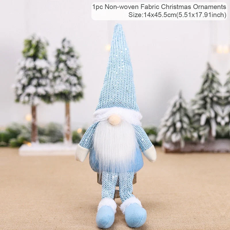 HULIANFU Santa Claus Christmas Doll Merry Christmas Decorations for Home Elk Christmas Ornaments Xmas Tree Decor  Navidad Natal Gifts - Deanwangkt
