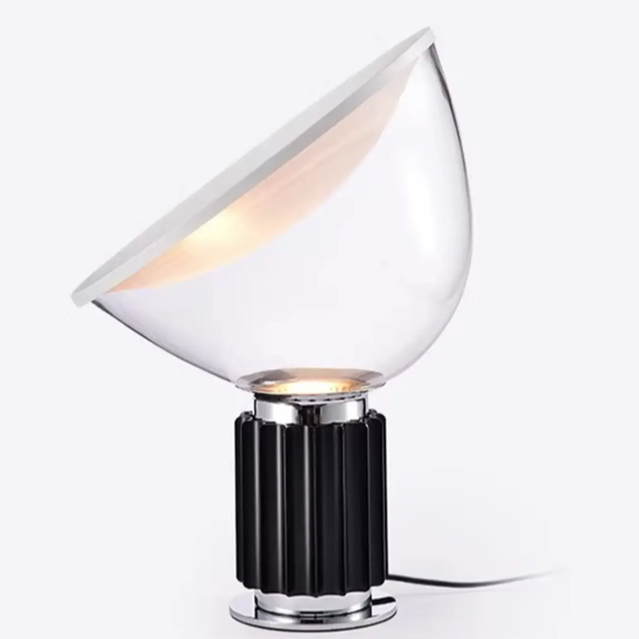 Modern Glass Dome Table Lamp with LED Options