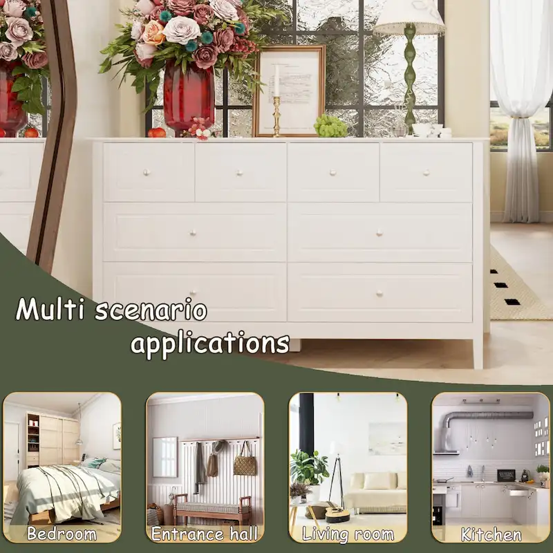 Luxurious Multi-Drawer MDF Dresser: Modern Home Storage Solution